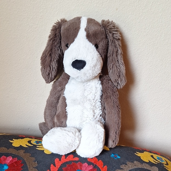 Jellycat 12" Small Bashful Fudge Puppy Plush Collectible Dogs - Picture 1 of 8